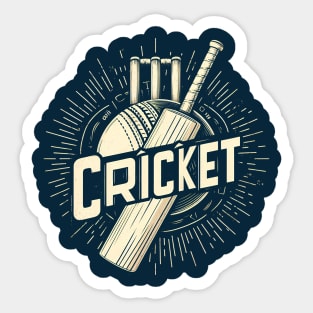 Cricket Player Sticker